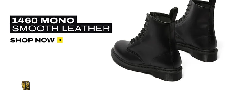 1460 MONO SMOOTH LEATHER LACE UP BOOTS