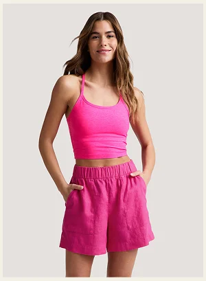 SoftWash Linen Easy Short in Pink Glow