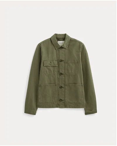 Image | The Denim Utility Jacket | Garment-Dyed Kalamata