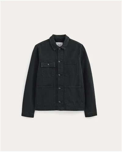 Image | The Denim Utility Jacket | Black