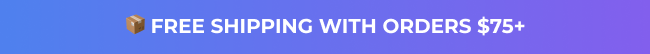 Free shipping with orders $75+ banner