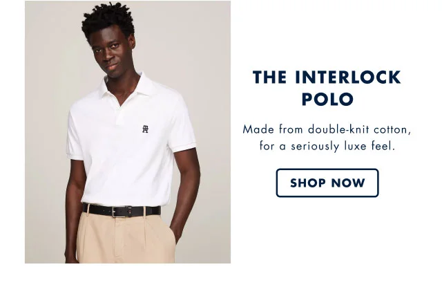 The interlock Polo Made from double-knit cotton, for a seriously luxe feel. Shop now