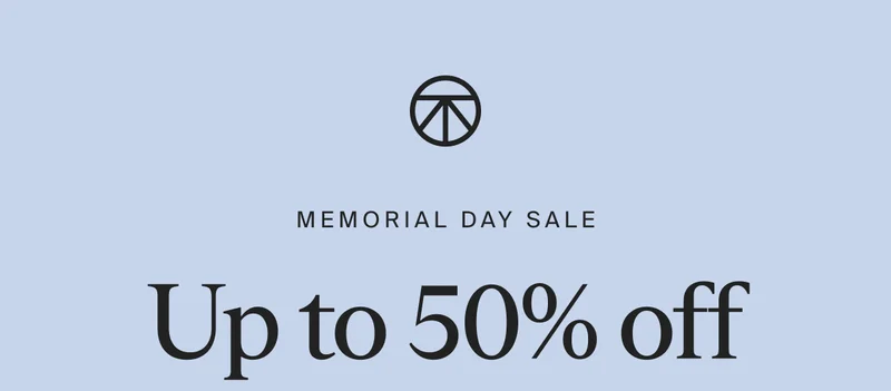 Memorial Day Sale | Up to 50% off