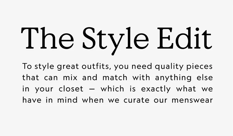Men's Clothing