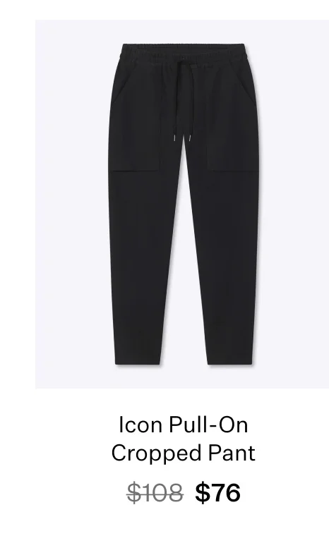 Icon Pull-On Cropped Pant