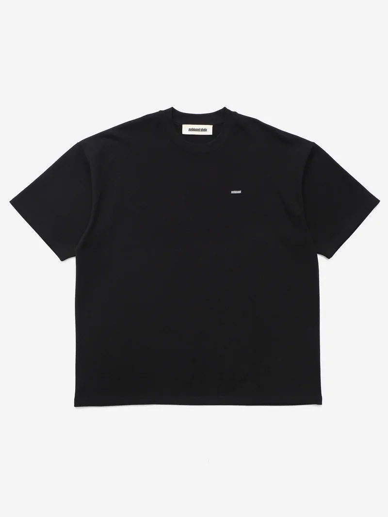 Image of Metalwood Heavyweight Mini Metal Logo T-Shirt - Black