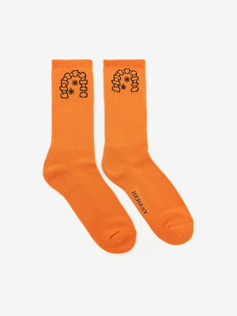 Image of Heresy Arch Socks - Orange