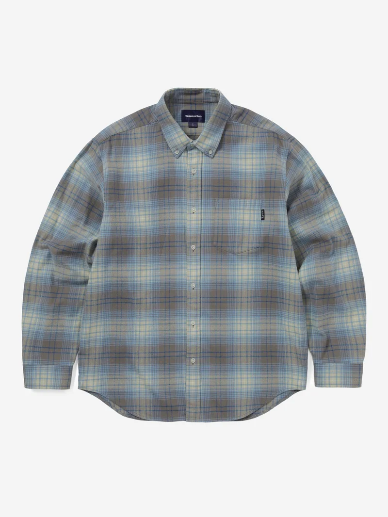 Image of thisisneverthat Flannel Check Shirt - Brown