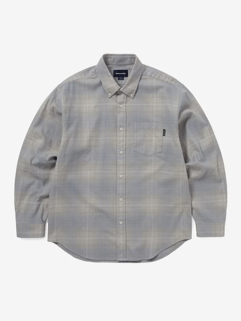 Image of thisisneverthat Flannel Check Shirt - Grey