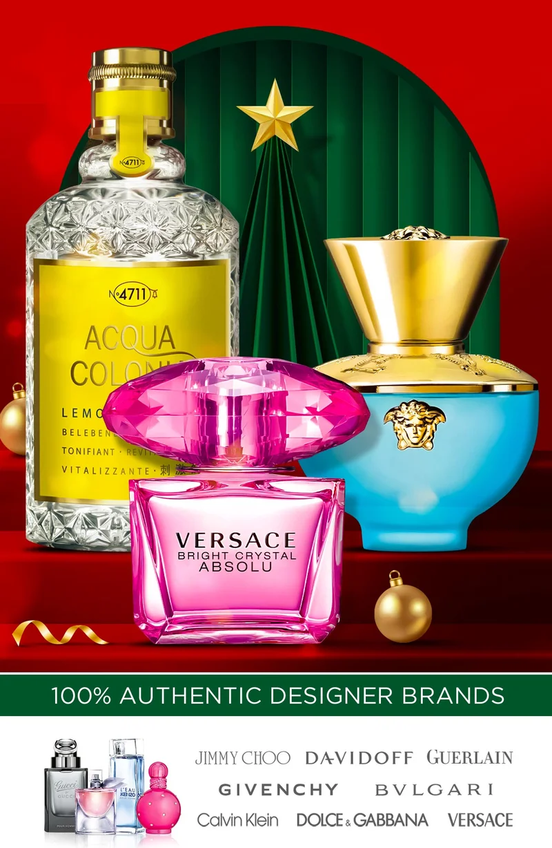 A holiday display or best-selling fragrances during seasonal savings