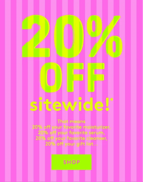 20% Off Sitewide for Black Friday Cyber Monday