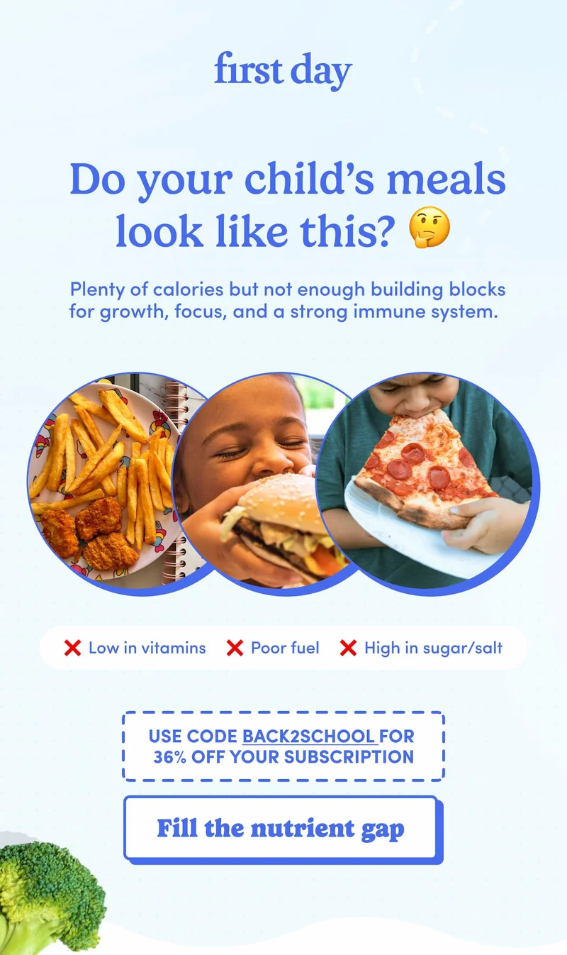Do your child's meals look like this?