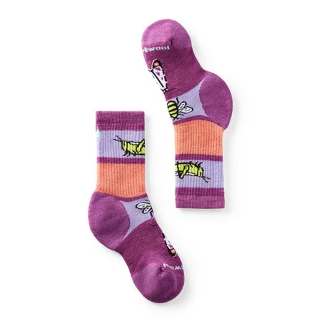 Kids' Hike Garden Bugs Pattern Crew Socks