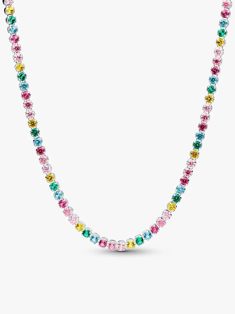 Rainbow Tennis Necklace