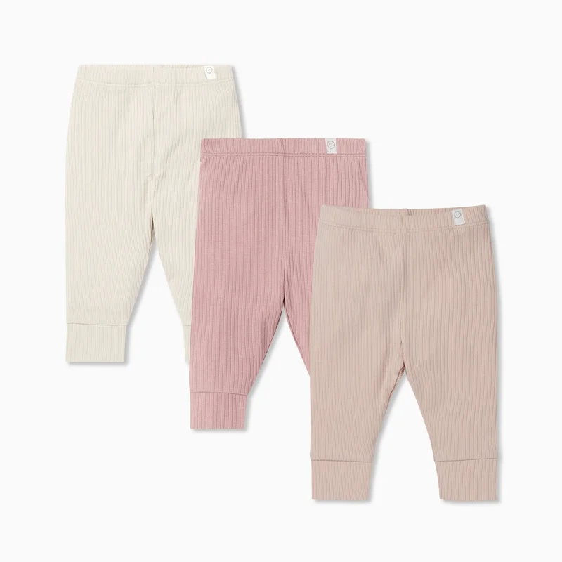 Image of Ribbed Leggings 3 Pack