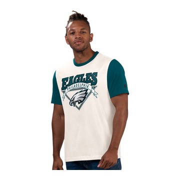 NFL Starter Men's Short Sleeve Vintage Color Block Tee