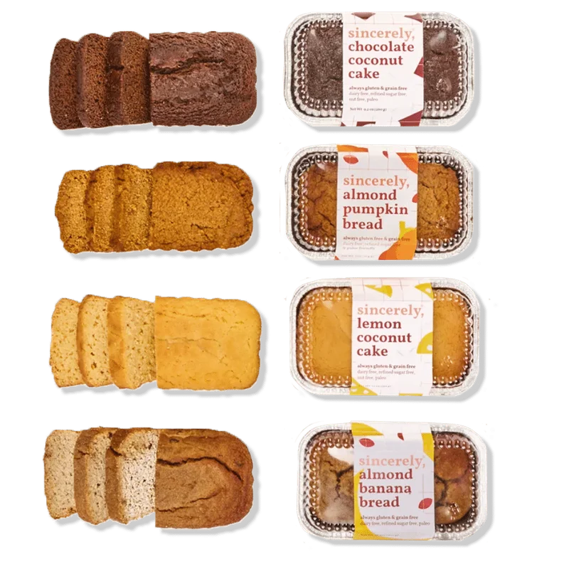 Image of Assorted Gluten-Free, Dairy Free Cake Sampler (4-Pack)