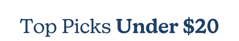 Top Picks Under $20