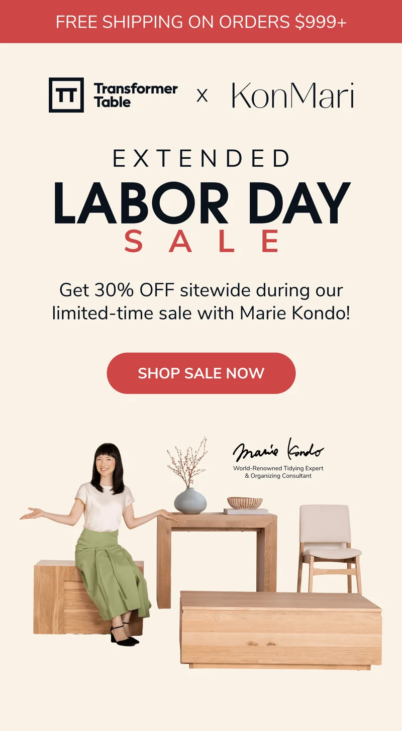 30% OFF Extended Labor Day Sale