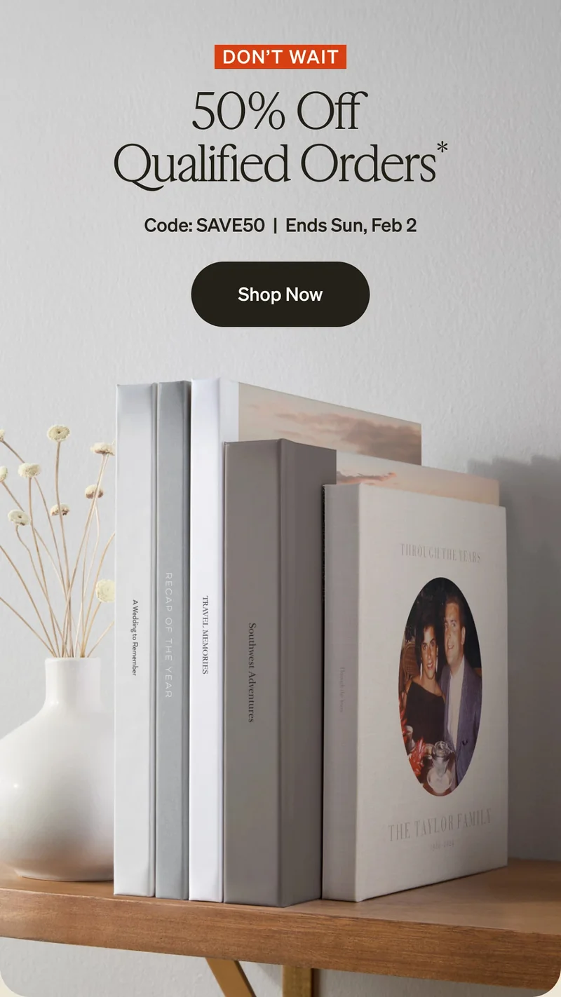 50% Off Qualified Orders