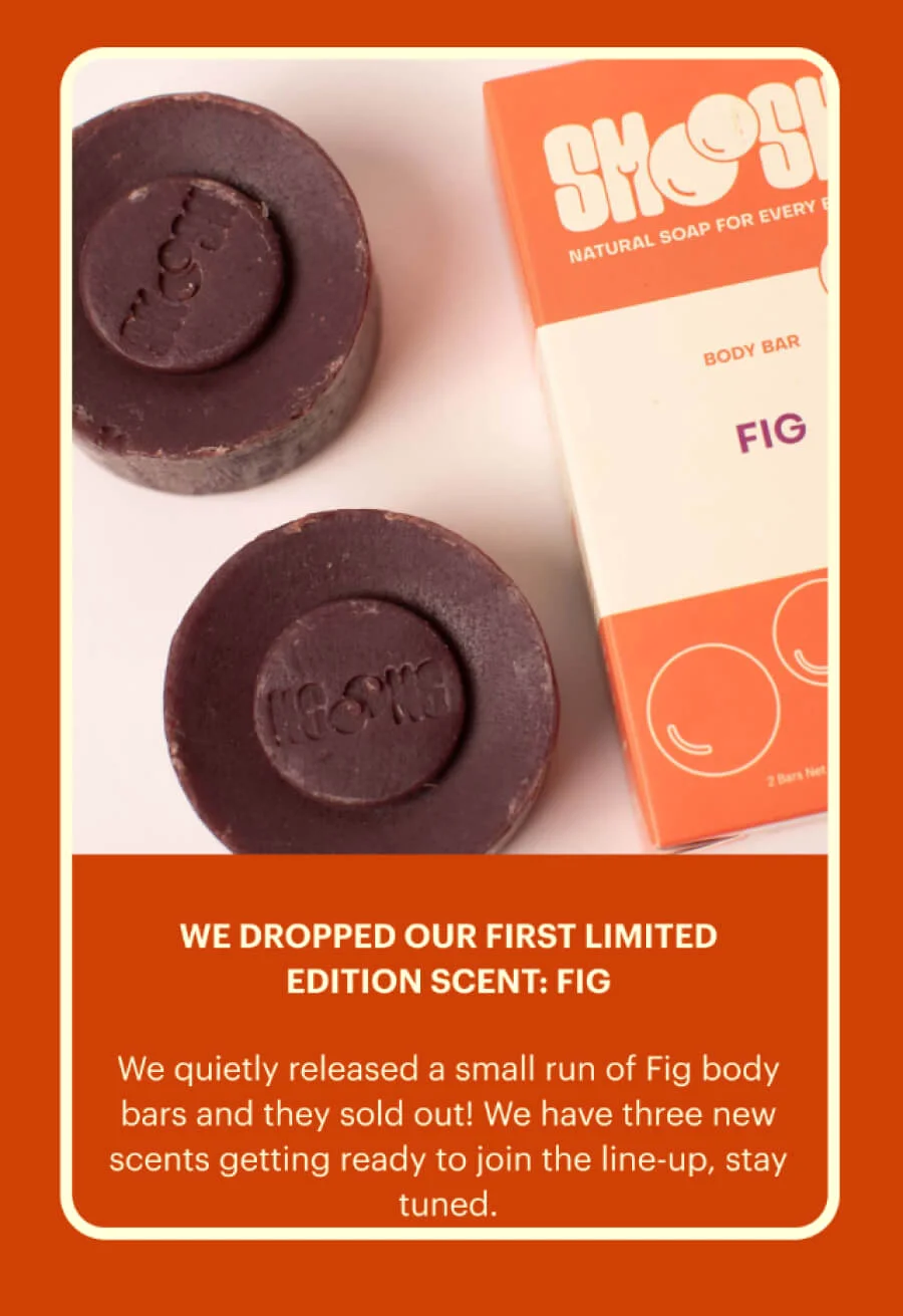 Shop smoosh bar soaps.