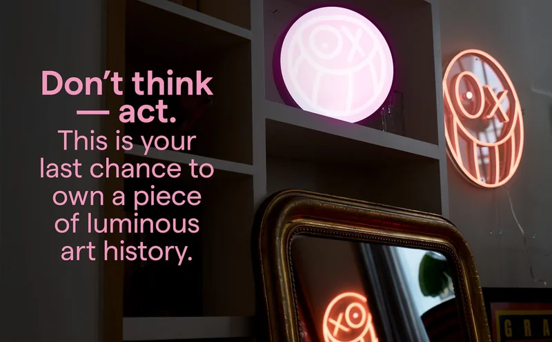 Don't think - act. This is your last chance to own a piece of luminous art history.