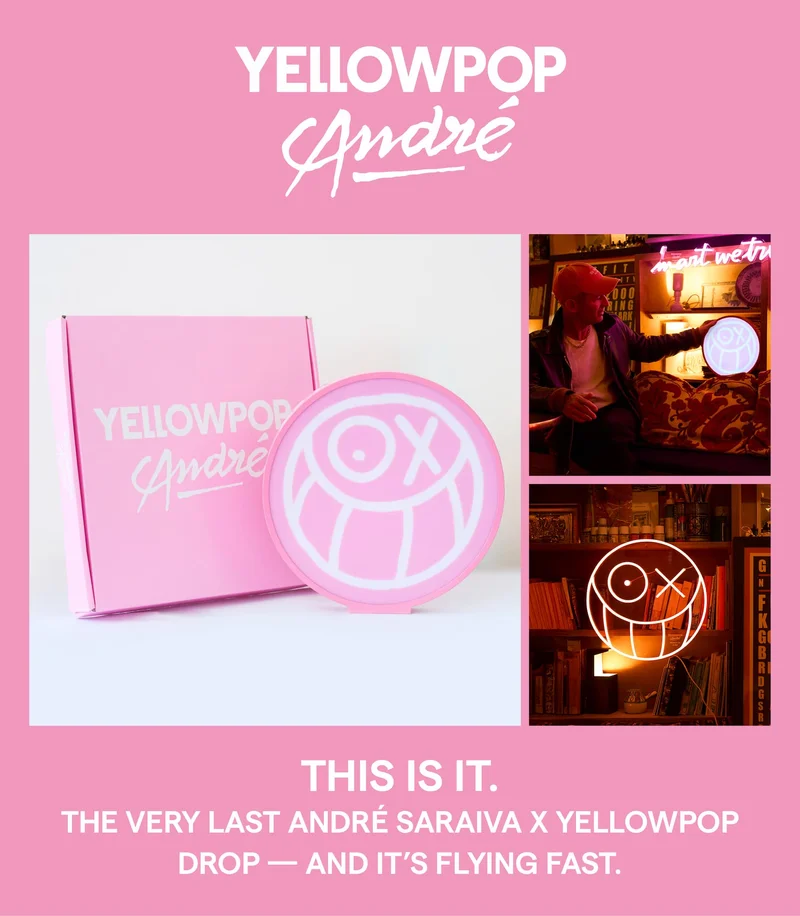 This is it. the very last andre saraiva x yellowpop drop-and it's flying fast.