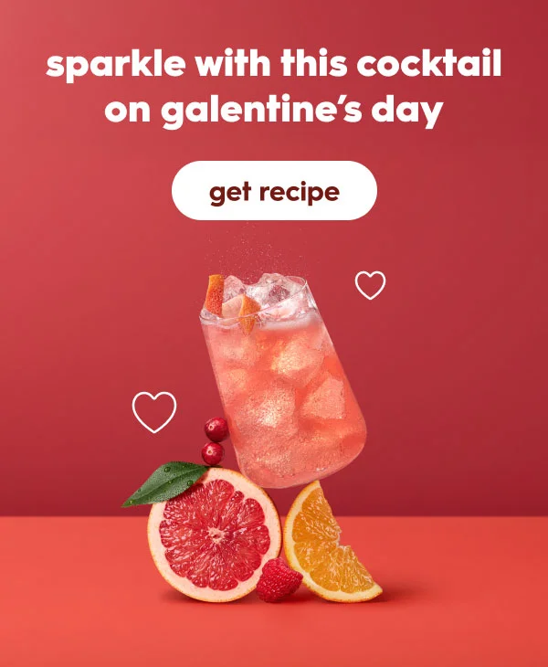Sparkle With this cocktail on Galentine’s Day Sparkle With this cocktail on Galentine’s Day