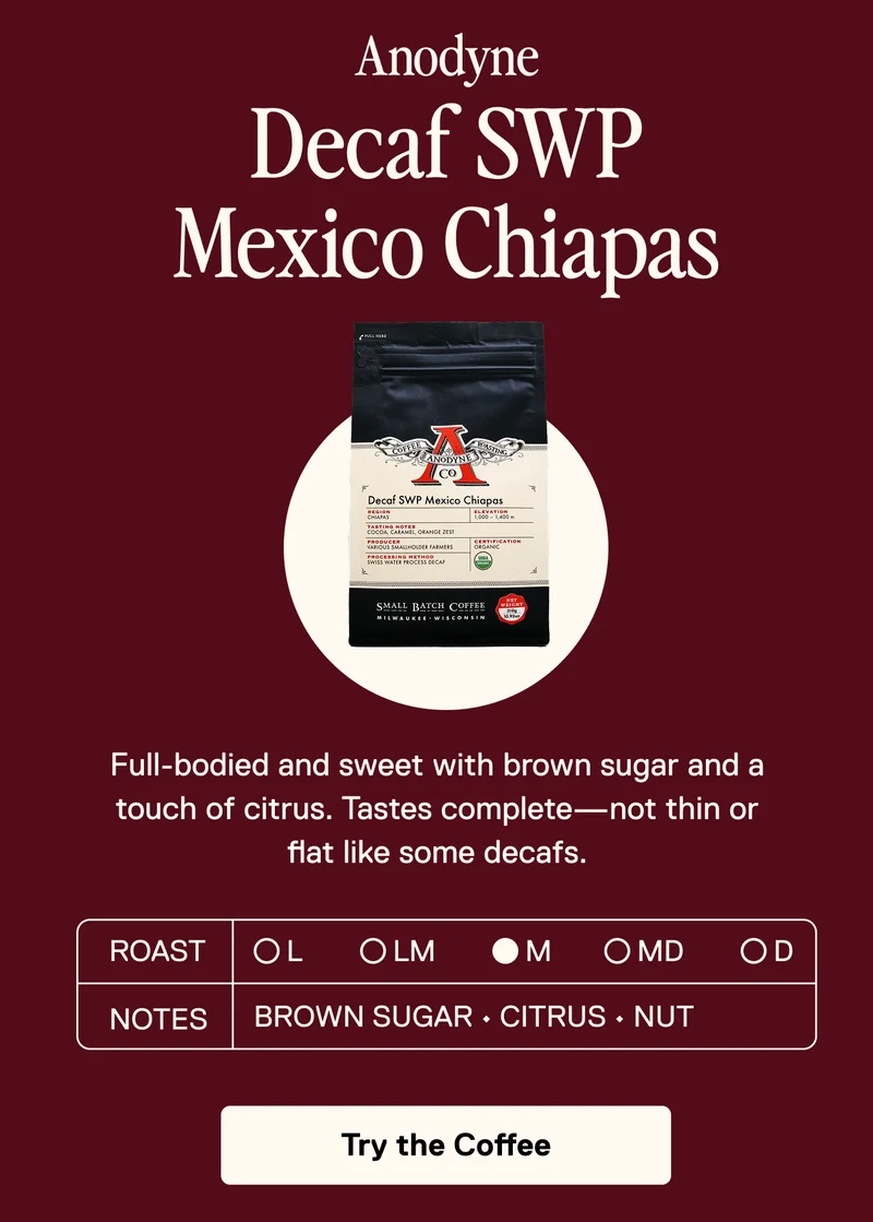 Anodyne Decaf SWP Mexico Chiapas