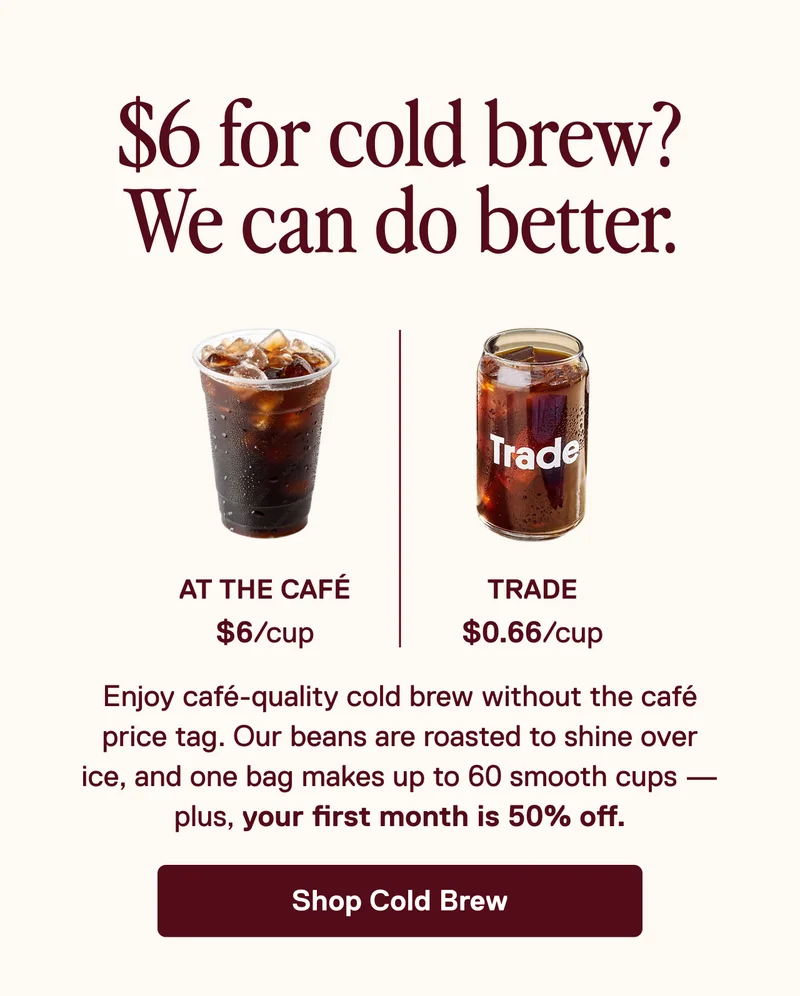 Shop Cold Brew 50% Off