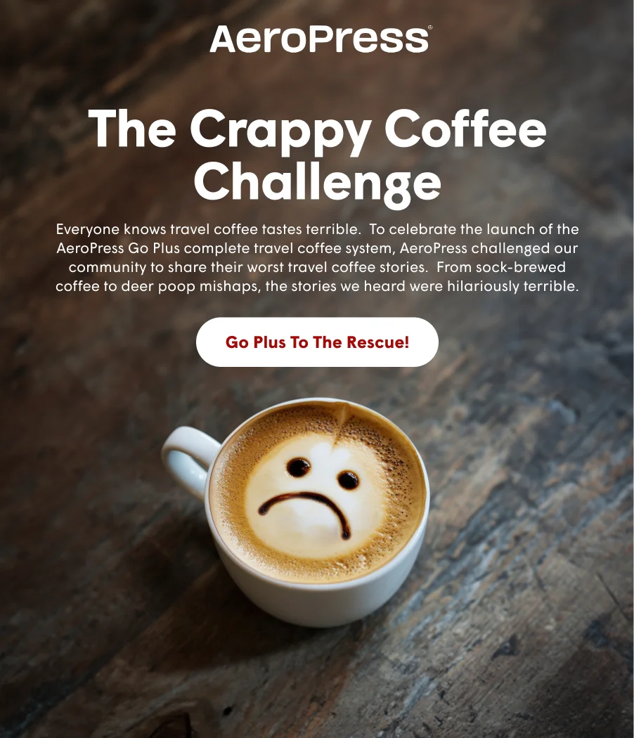 The Crappy Coffee Challenge! Sad Smiley on Coffee cup