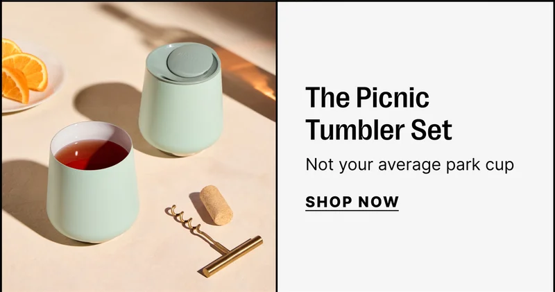 The picnic tumbler set - not your average park cup