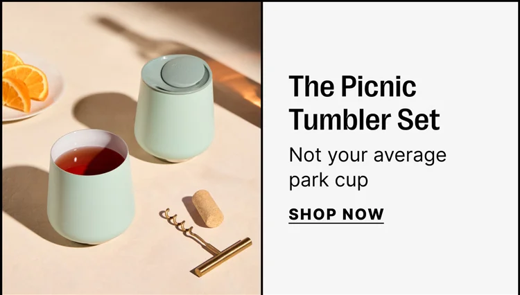 The picnic tumbler set - not your average park cup