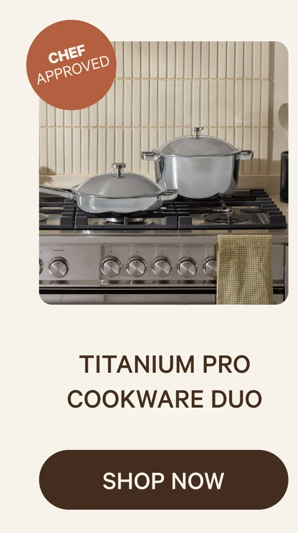 TITANIUM PRO COOKWARE DUO (Chef Approved) SHOP NOW
