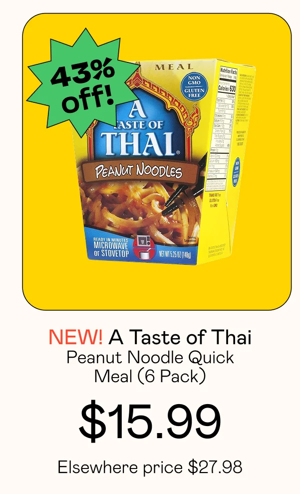 Peanut Noodle Quick  Meal (6 Pack)
