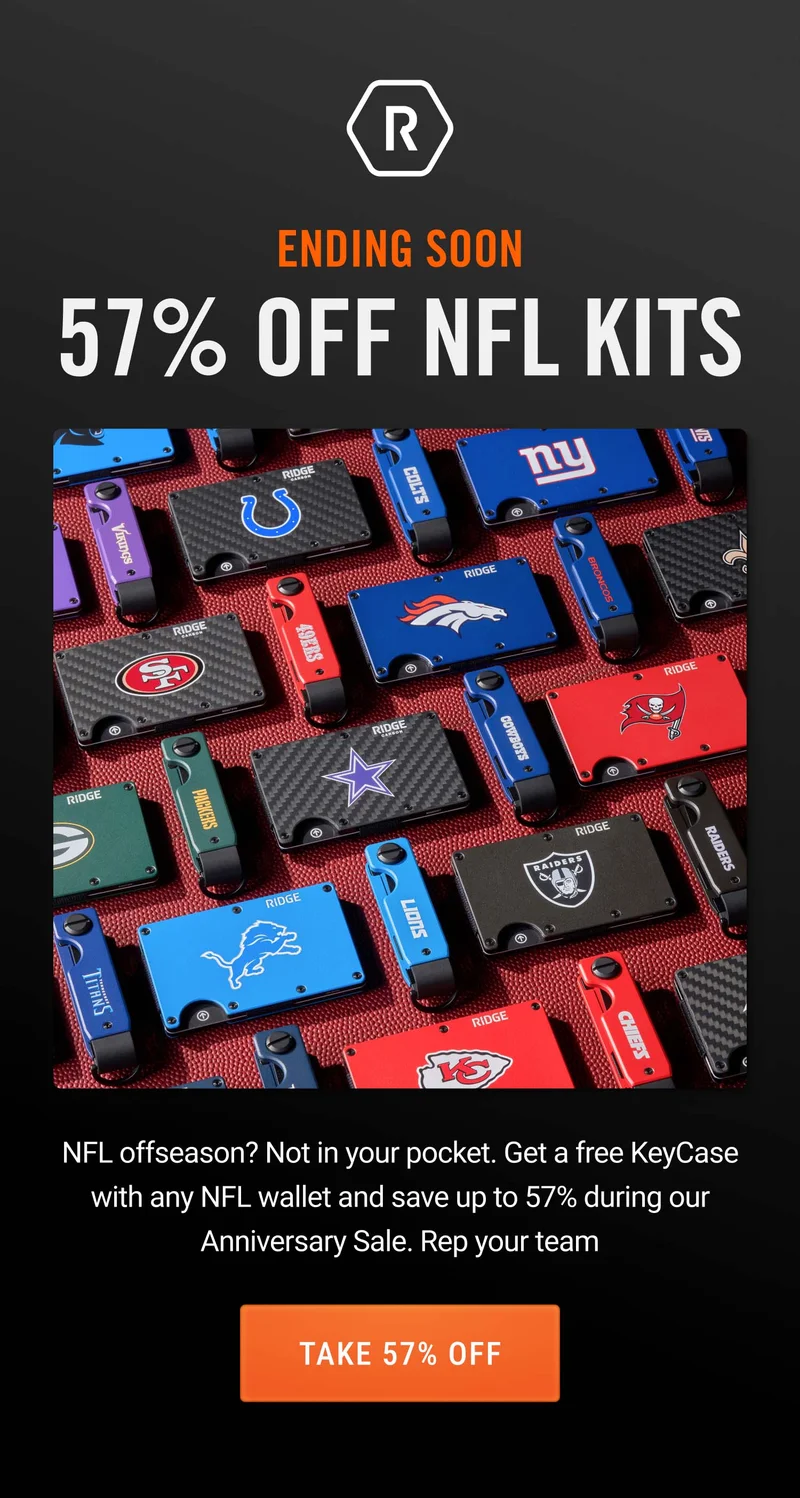 Ending Soon: 57% OFF NFL Kits