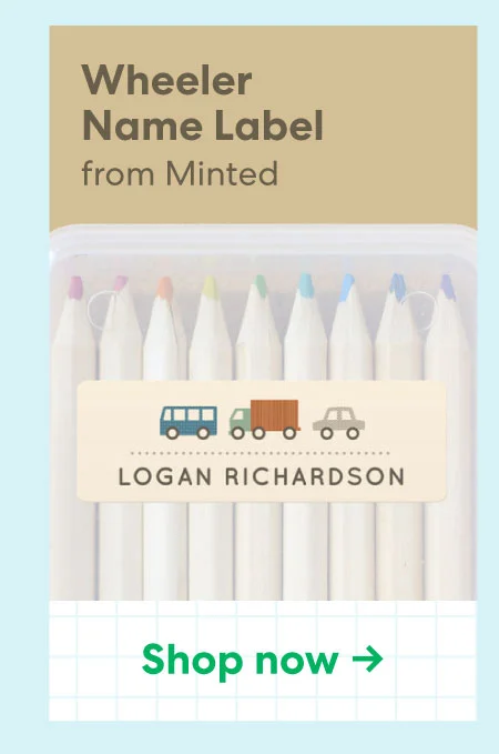 Wheeler Name Label from Minted