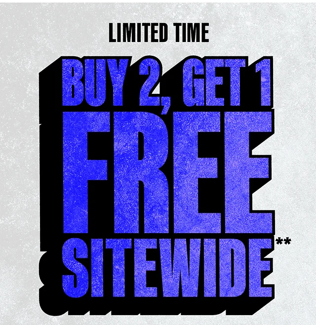 Limited Time! Buy 2 Get 1 Free Sitewide. Use the code discount code at checkout. Not combinable with other offers. Shop Now