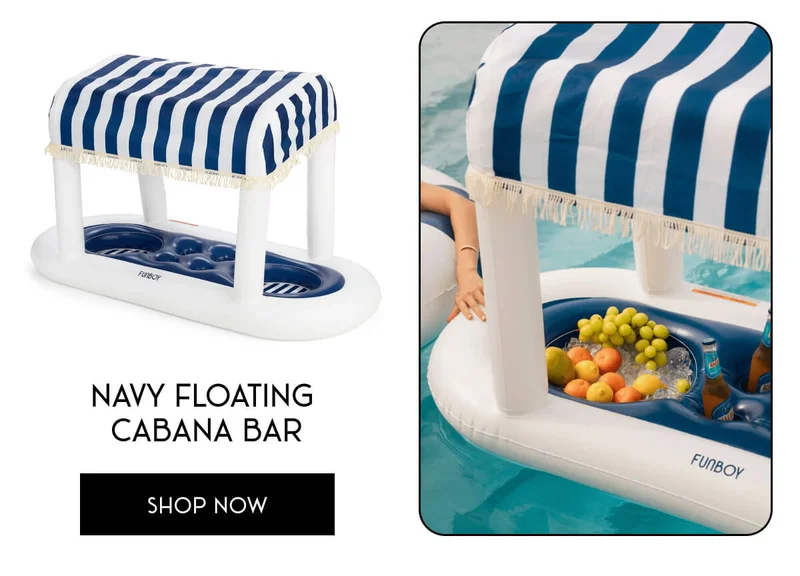NAVY FLOATING CABANA BAR