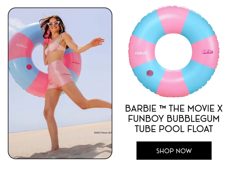 BARBIE THE MOVIE X FUNBOY BUBBLEGUM TUBE FLOAT