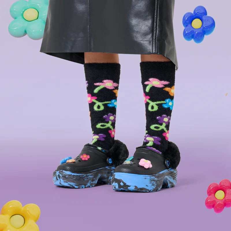 Happy Socks x Crocs - Balloon Flower Stomp Lined Clog