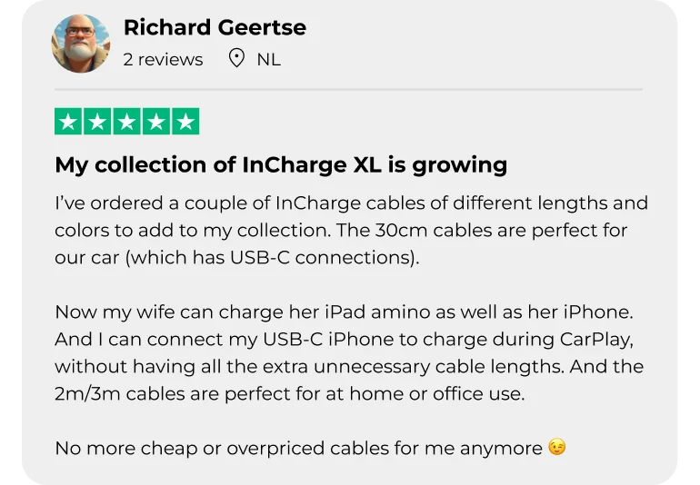 "My collection of InCharge XL is growing"