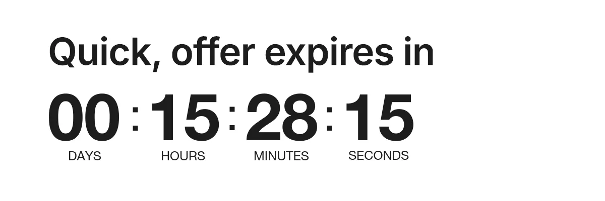 Quick! offer expires in