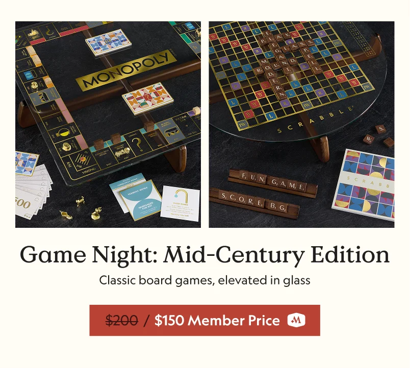Prisma Glass Midcentury Board Game