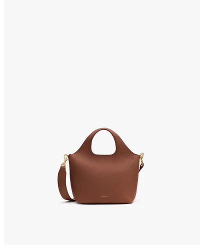 Mini System Tote Dark Chestnut