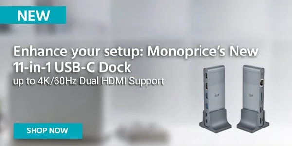 11‑in‑1 Docking Station Compact USB‑C Dock with up to 4K/60Hz Dual HDMI Support
