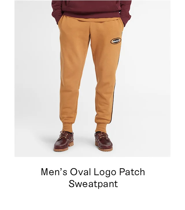 Men's Oval Logo Patch Sweatpant