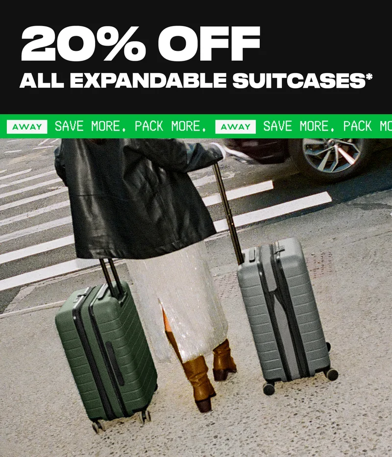 20% Off All Expandable Suitcases