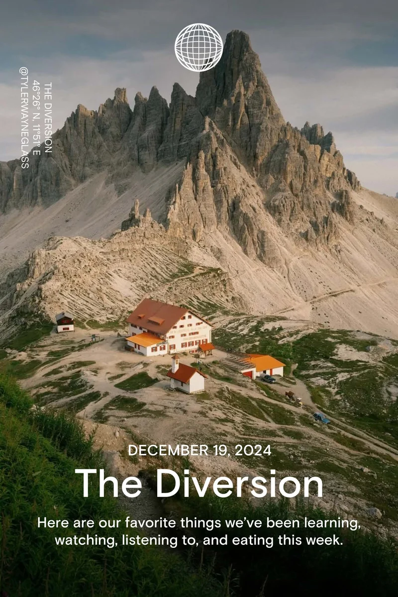 Western Rise: December 19, 2024 - The Diversion - Here are our favorite things we’ve been learning, watching, listening to, and eating this week.Western Rise: July 11, 2024 - The Diversion - Here are our favorite things we’ve been learning, watching, listening to, and eating this week.