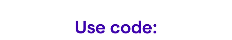 Use code: